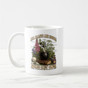 Caneca De Café Humor de Botânica Todas as Plantas São Comestíveis