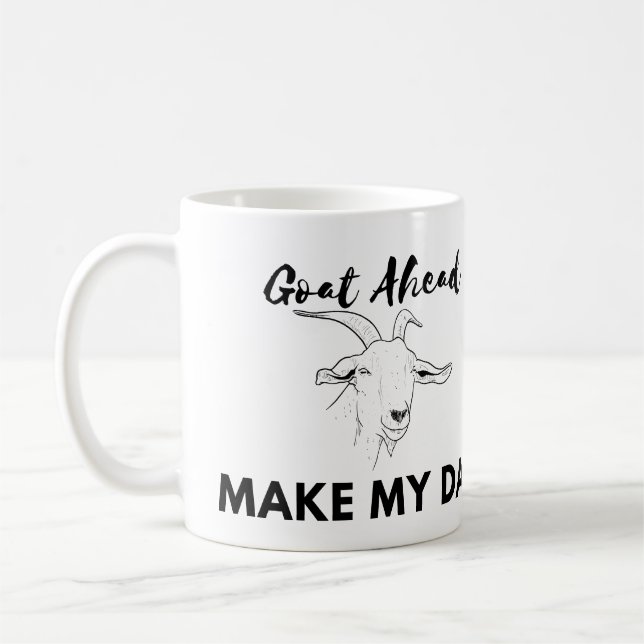 Caneca De Café Humor De Cabra: Avançar (Avançar), Fazer Meu Dia (Esquerda)