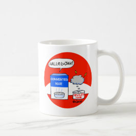 Caneca De Café Humor de Cartoon Cristão Pro Evangélico