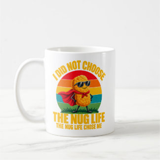Caneca De Café Humor de Comida Eu Não Escolhi A Vida de Nugget Su