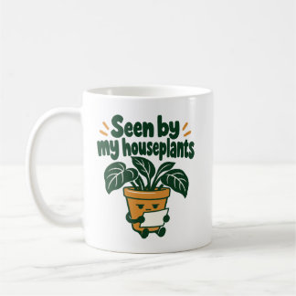 Caneca De Café Humor de Comprovante de Leitura Visto pelas Minhas