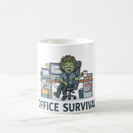 Caneca De Café Humor de escritório engraçado "Sobrevivência no es