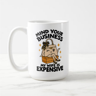 Caneca De Café Humor de Esposa Cuide da Sua Vida Minha Esposa é C