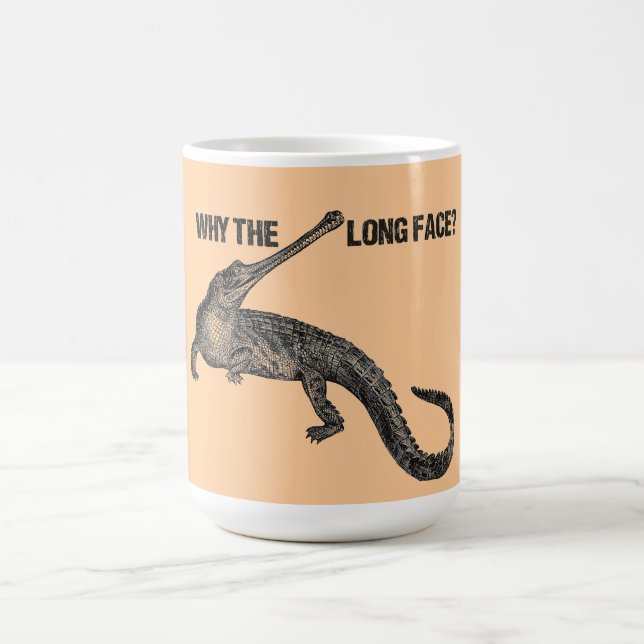 Caneca De Café Humor de Gharial (Centro)