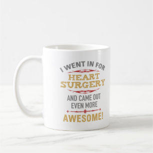 Caneca De Café Humor de Recuperação de Cirurgia Cardíaca