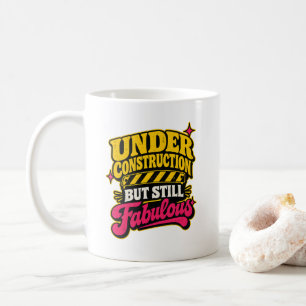 Caneca De Café Humor de Recuperação de Cirurgia Em Construção Fab