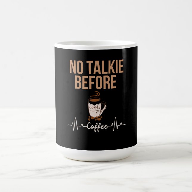 Caneca De Café Humor de Sem Conversa Antes do Café Amantes de Caf (Centro)