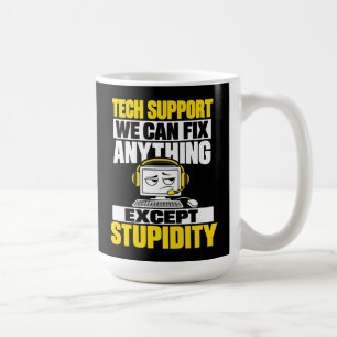 Caneca De Café Humor de suporte técnico - Não consigo consertar a