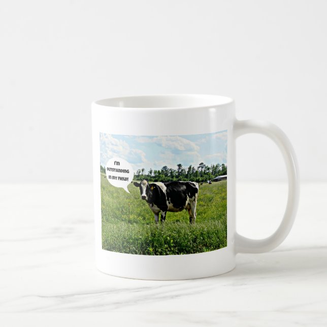 Caneca De Café Humor de Vaca (Direita)