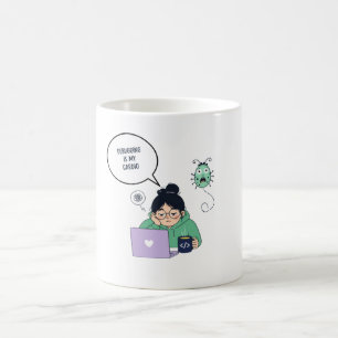 Caneca De Café Humor Divertido de Codificação e Depuração