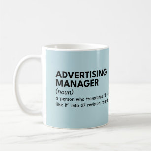 Caneca De Café Humor do Gestor de Marketing Clever