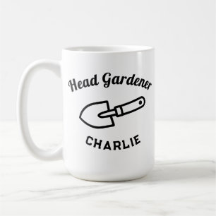Caneca De Café Humor do Jardineiro Chefe Pá de Jardim Engraçada P