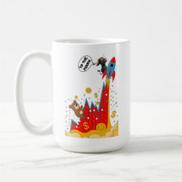 Caneca De Café Humor do Mercado de Criptomoedas e Ações