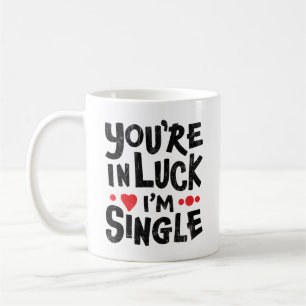 Caneca De Café Humor do namorando   Você está com sorte que eu 