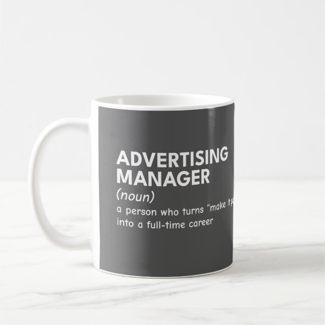 Caneca De Café Humor do Sarcastic Marketing Manager (Esquerda)