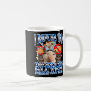 Caneca De Café Humor Engraçado Eu Me Recuso A Tolerar Gato Sem Gl