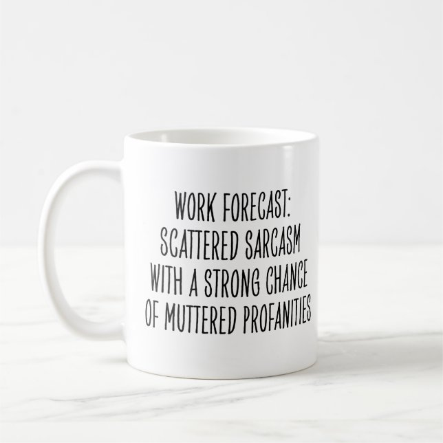 Caneca De Café Humor Engraçado no Local de Trabalho Sarcasmo Pala (Esquerda)