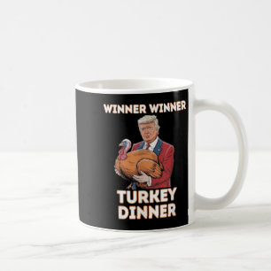 Caneca De Café Humor Engraçado Vencedor do Trump Janta Turquia