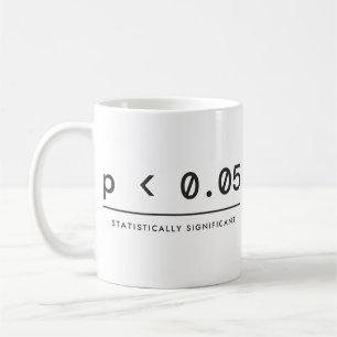 Caneca De Café Humor Estatístico Significativo Estatisticamente p