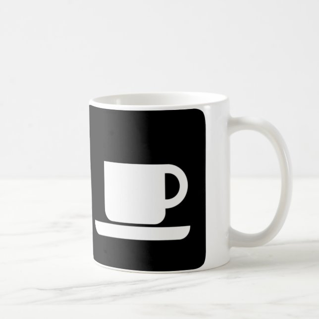 Caneca De Café Humor feliz de segunda-feira! (Direita)