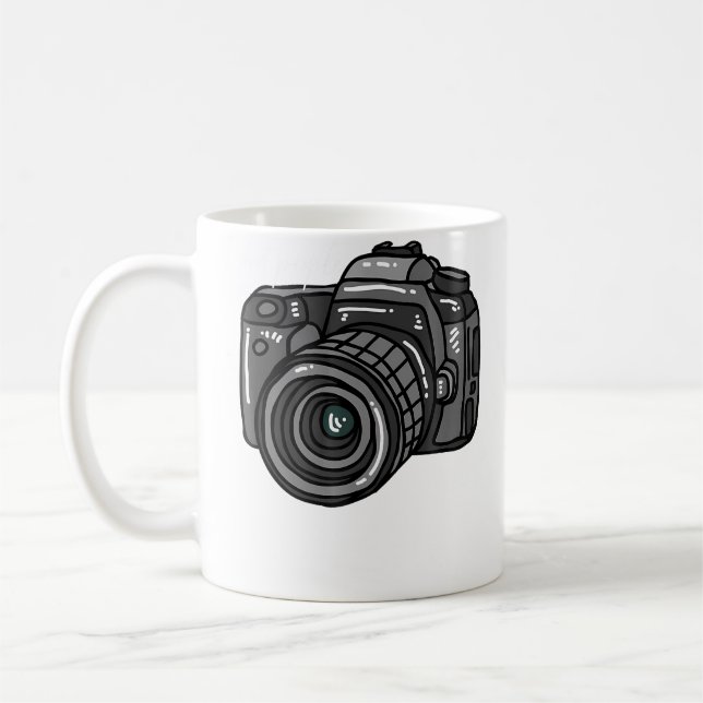 Caneca De Café Humor Fotográfico Atirando Pessoas (Esquerda)