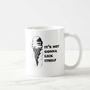 Caneca De Café Humor Gay lambe a si mesmo ao contrário