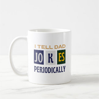 Caneca De Café Humor Geeky Charm I Tell Dad Jokes Periodically
