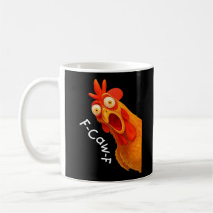 Caneca De Café Humor Gótico F-Caw-F Corvo Engraçado