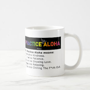 Caneca De Café Humor Hawaii Para Praticar Aloha Shaka (Perseguiç