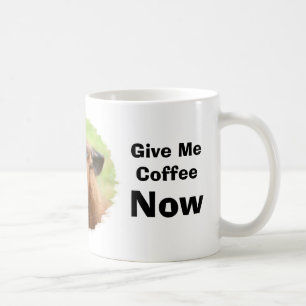 Caneca De Café Humor irritado do café do lama engraçado