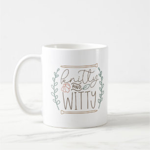 Caneca De Café Humor Knitting Knitty E Slogan Testemunha