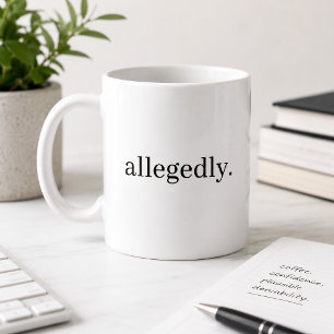 Caneca De Café Humor Legal Sarcástico Presumivelmente Engraçado
