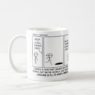 Caneca De Café humor linguista xkcd - Georgetown OLE