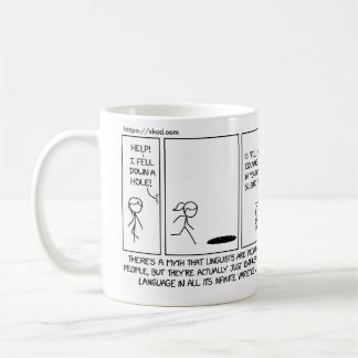 Caneca De Café humor linguista xkcd - Georgetown OLE