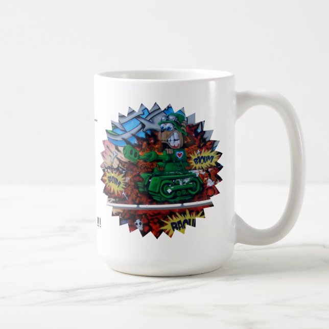 Caneca De Café Humor: militar - (Direita)