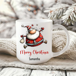 Caneca de Café Humor Natalino Papai Noel Engraçado