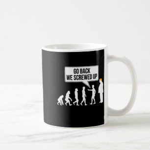 Caneca De Café Humor político engraçado anti-Trump evolução