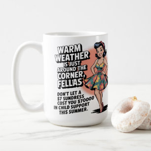 Caneca De Café Humor Retro dos Anos 1950 – Citação Divertida de A