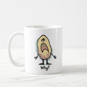 Caneca De Café Humor Sarcástico Por quê? Arte - Design Moderno