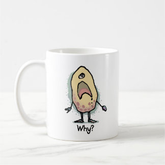 Caneca De Café Humor Sarcástico Por quê? Arte - Design Moderno