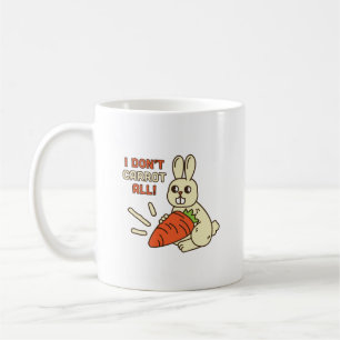 Caneca De Café Humor Simples Eu Não Cuido de Todos os Cenouras Co