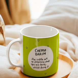 Caneca De Café Humor sobre câncer no cérebro quimio