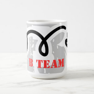 Caneca de café humorística de badminton com piada