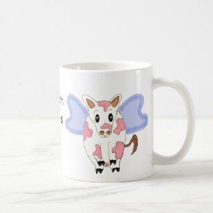 Caneca De Café Humorístico Quando as Vacas Voam