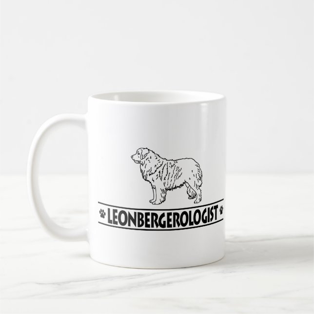 Caneca De Café Humorous Leonberger (Esquerda)