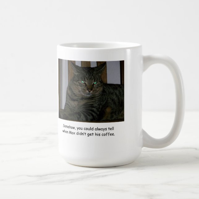 Caneca De Café Humorous Max O Café De Gato Bengala (Direita)