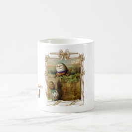 Caneca De Café Humpty Dumpty e Alice