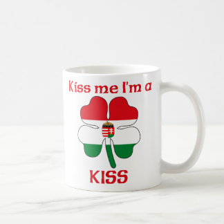 Caneca De Café Húngaros personalizados beijam-me que eu sou beijo