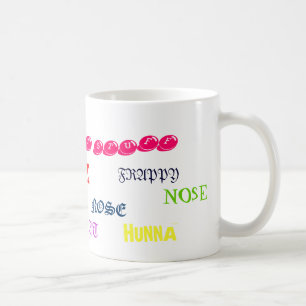 CANECA DE CAFÉ HUNNA, HUNNA, LIZ, NARIZ, NARIZ, HM… -