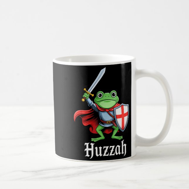 Caneca De Café Hurra Cavaleiro Sapo Espada Engraçada Citação Meme (Direita)